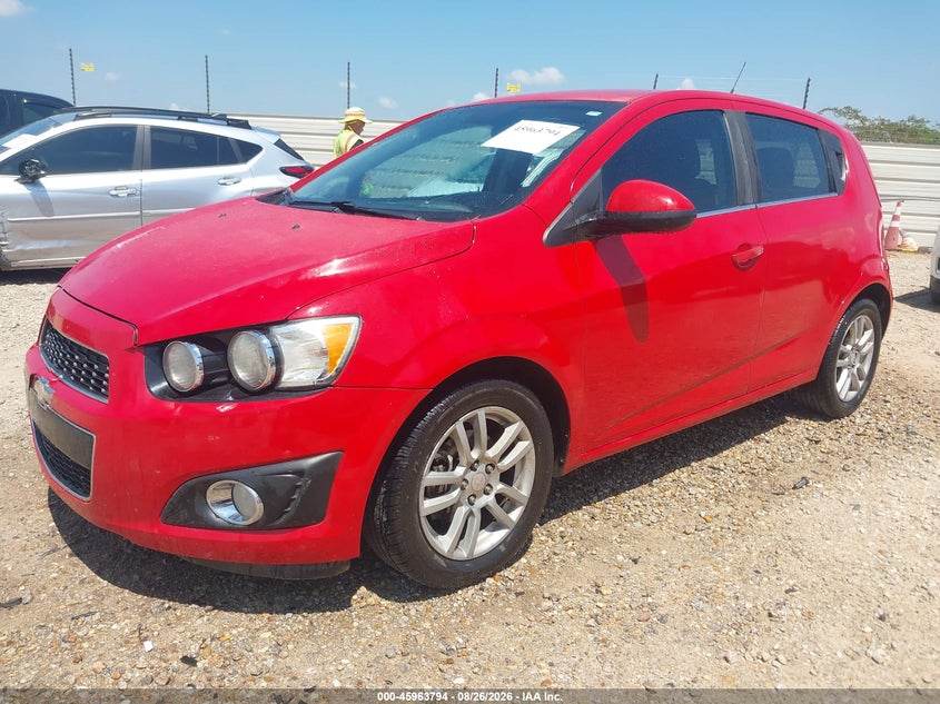 2013 Chevrolet Sonic, Rear, IAAI, VIN 1G1JC6SH3D4108931 — photo 2