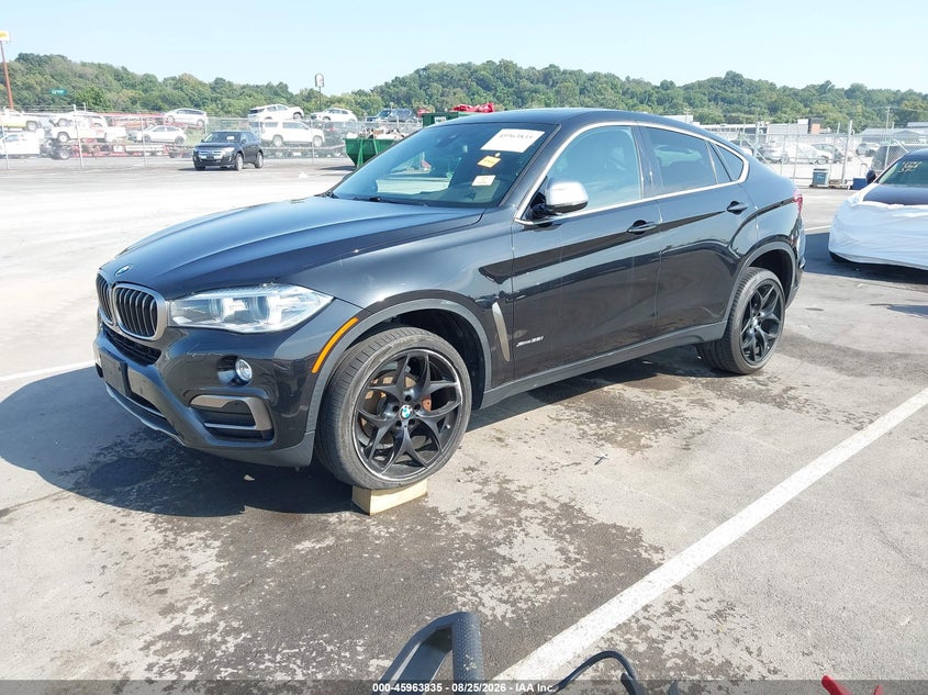 2017 BMW X6, Left Rear, IAAI, VIN 5UXKU2C31H0U29611 — photo 2