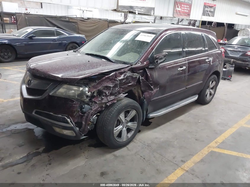 2011 Acura MDX, Удар спереди, IAAI, VIN 2HNYD2H67BH532253 — фото 2