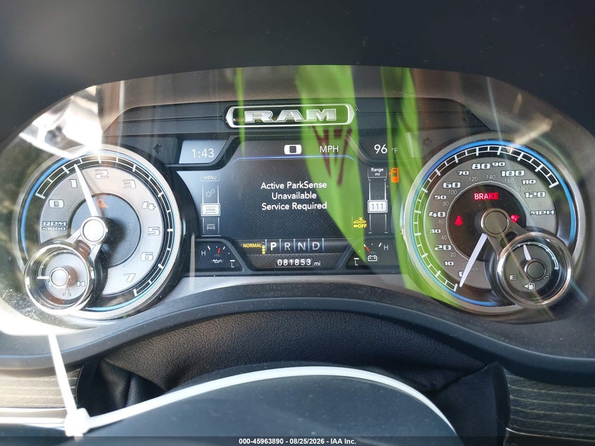 RAM 1500 2019 VIN 1C6RREHT2KN683308