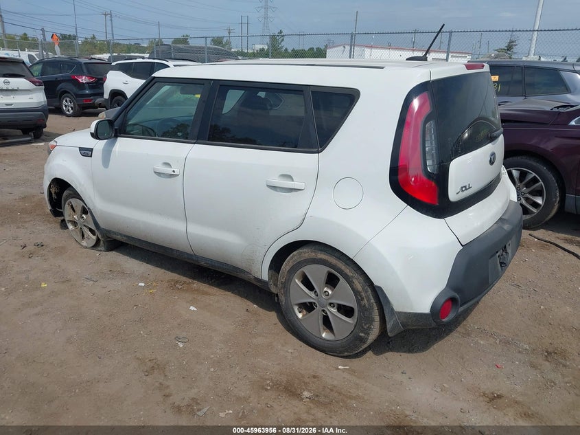Vin: kndjn2a22g7856659, lot: 46463175, kia soul 20163