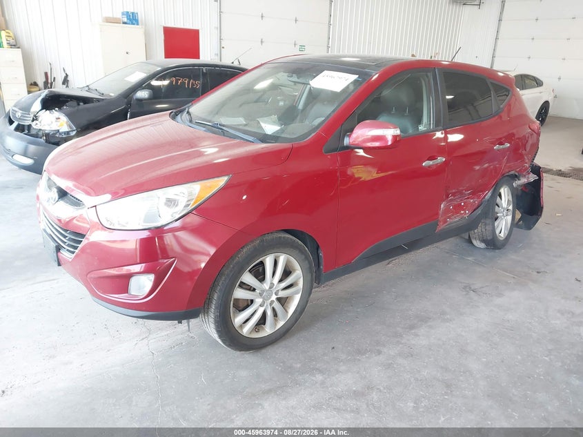 2012 Hyundai Tucson, Левый зад, IAAI, VIN KM8JU3AC6CU403704 — фото 2