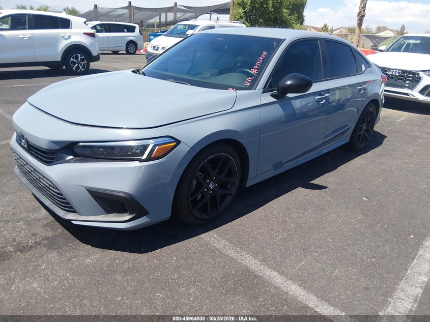 2023 Honda Civic, Right Rear, IAAI, VIN 2HGFE2F52PH546218 — photo 2