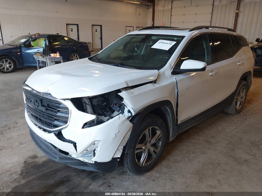 2019 GMC Terrain, Удар спереди, IAAI, VIN 3GKALTEV5KL147300 — фото 2