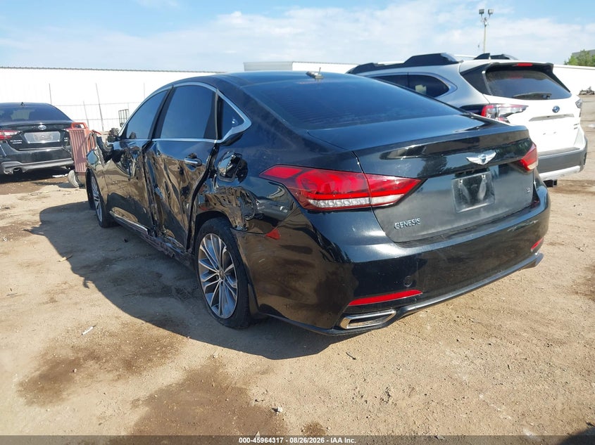Vin: kmhgn4je3gu132332, lot: 46463536, hyundai genesis 3.8 20163