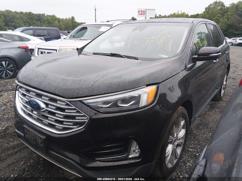 Vin: 2fmpk4k96kbb81260, lot: 46463537, ford edge titanium 20192