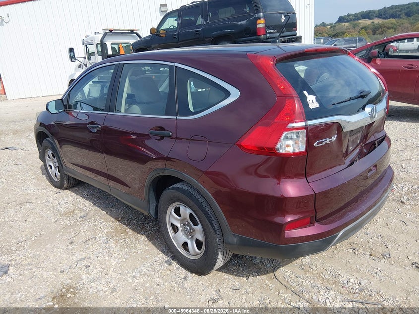 2015 HONDA CR-V SPORT UTILITY VEHICLE 2.4L I-4 DI, DOHC, VVT, REGULAR , 185HP