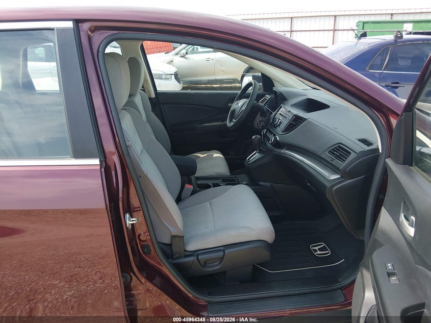 2015 HONDA CR-V SPORT UTILITY VEHICLE 2.4L I-4 DI, DOHC, VVT, REGULAR , 185HP