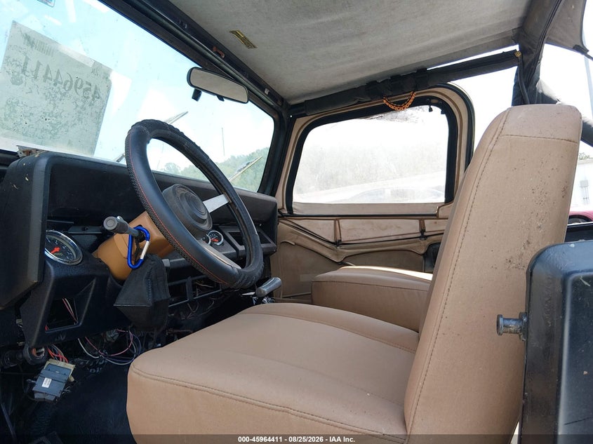 JEEP WRANGLER 1987 VIN 2BCCL81J0HB507924