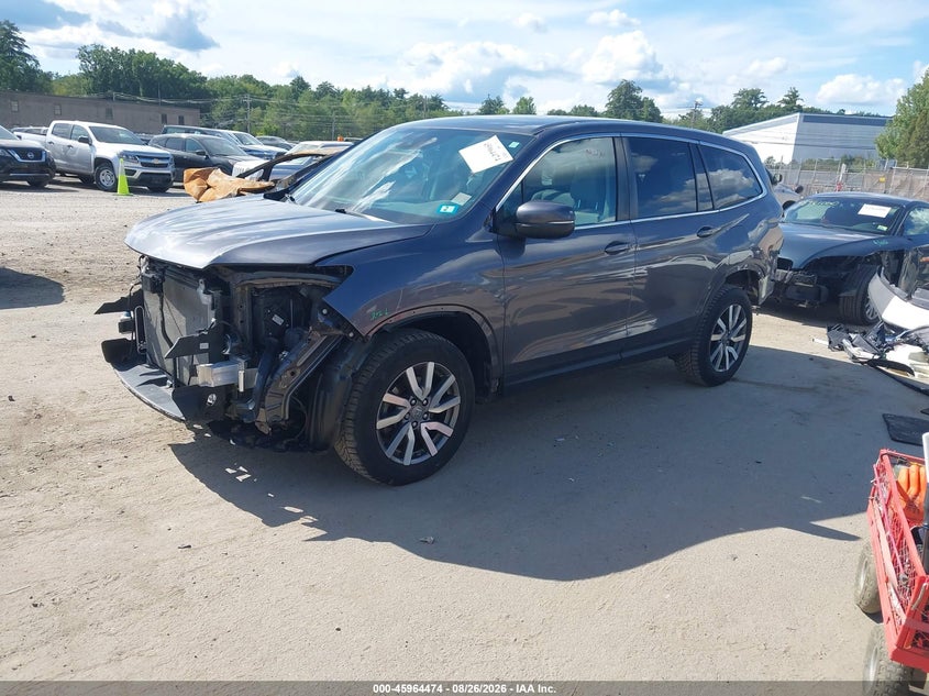 2022 Honda Pilot, Front & Rear, IAAI, VIN 5FNYF6H51NB021033 — photo 2