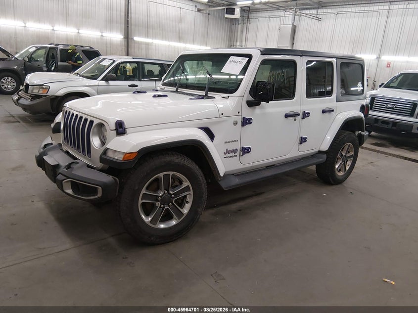 Vin: 1c4hjxeg6jw135707, lot: 46463920, jeep wrangler unlimited sahara 4x4 20182