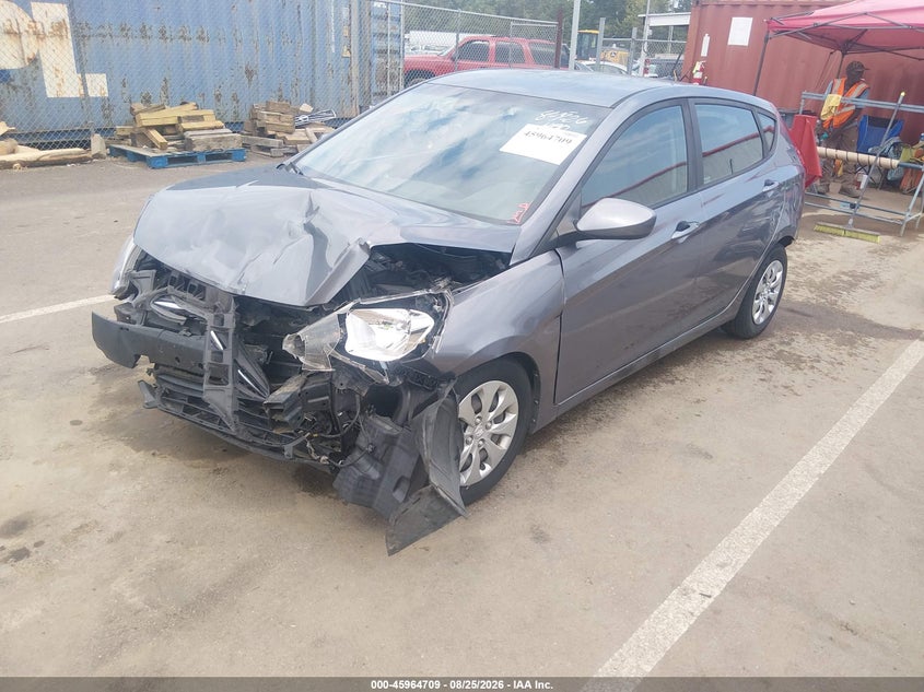 2017 Hyundai Accent, Front & Rear, IAAI, VIN KMHCT5AE9HU338735 — photo 2