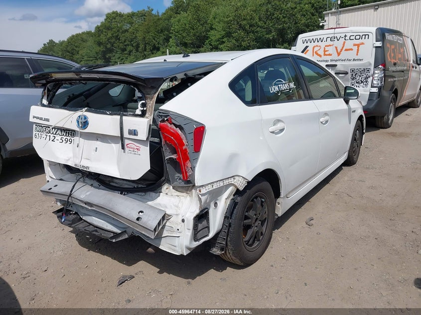 2014 TOYOTA PRIUS auction photo 4