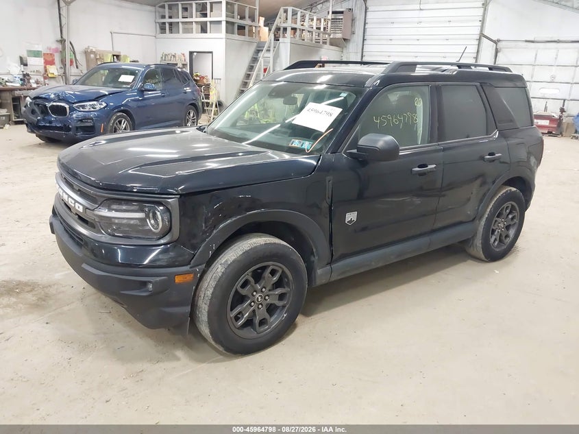 Vin: 3fmcr9b67mra65034, lot: 46464017, ford bronco sport big bend 20212
