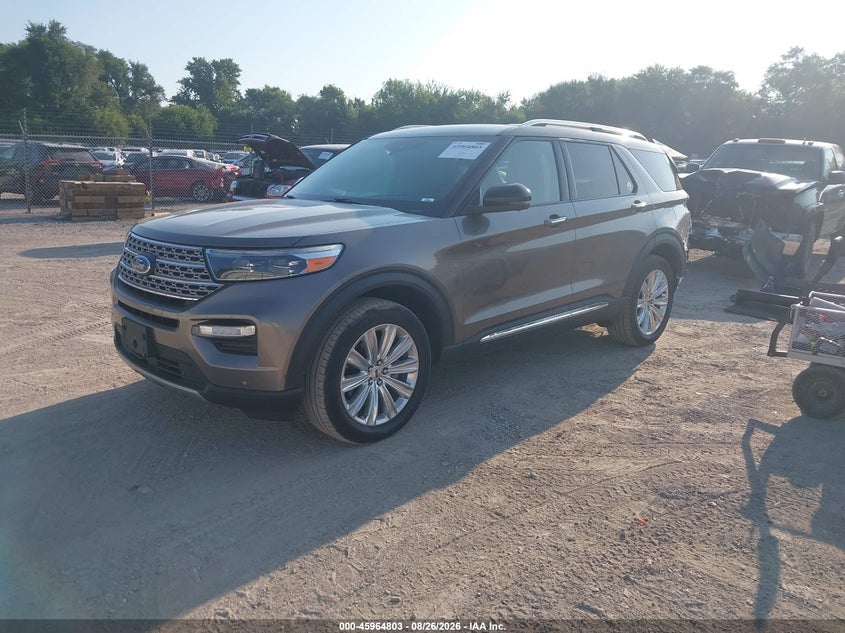 2021 Ford Explorer, Rear, IAAI, VIN 1FMSK8FH3MGC49013 — photo 2
