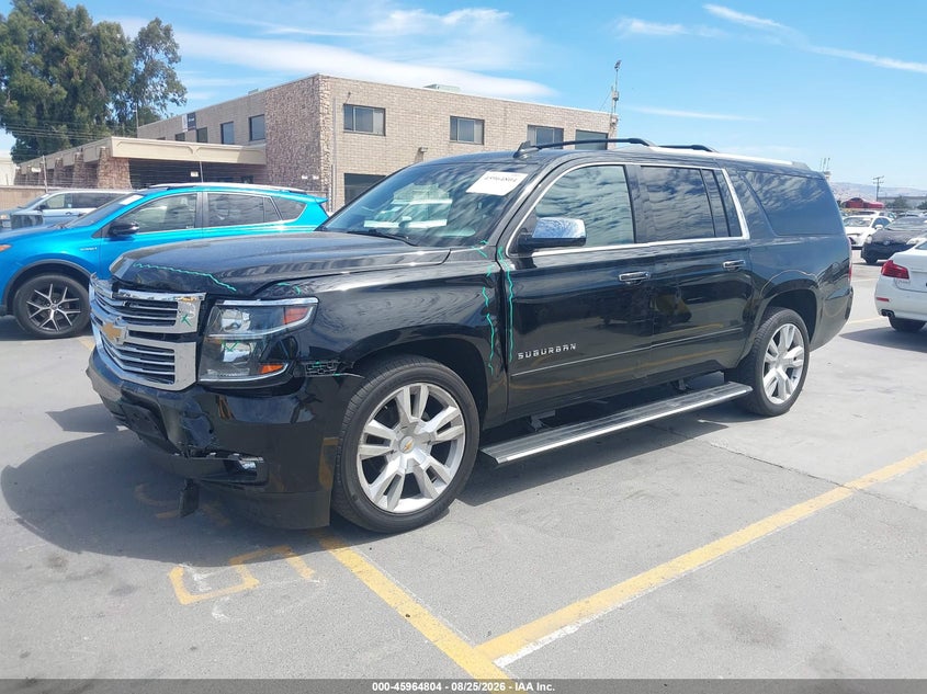2018 Chevrolet Suburban Premier, Front End, IAAI, VIN 1GNSKJKC3JR262552 — photo 2