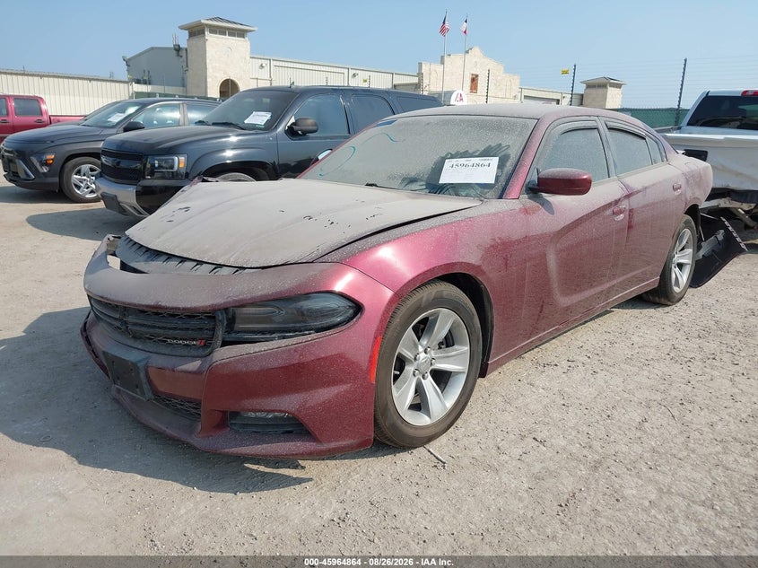 2017 Dodge Charger, Перёд и зад, IAAI, VIN 2C3CDXHG9HH551776 — фото 2