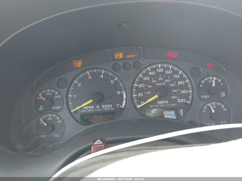 GMC SONOMA 2000 VIN 1GTCS1449Y8110889