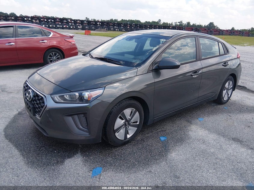 Vin: kmhc65lc8mu247372, lot: 46464143, hyundai ioniq hybrid blue 20212