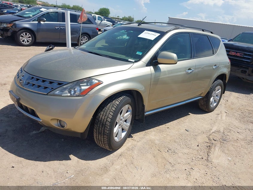 2007 Nissan Murano, Обычный износ, IAAI, VIN JN8AZ08W67W656167 — фото 2
