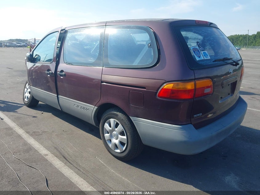 TOYOTA SIENNA 1998 VIN 4T3ZF19C6WU071779