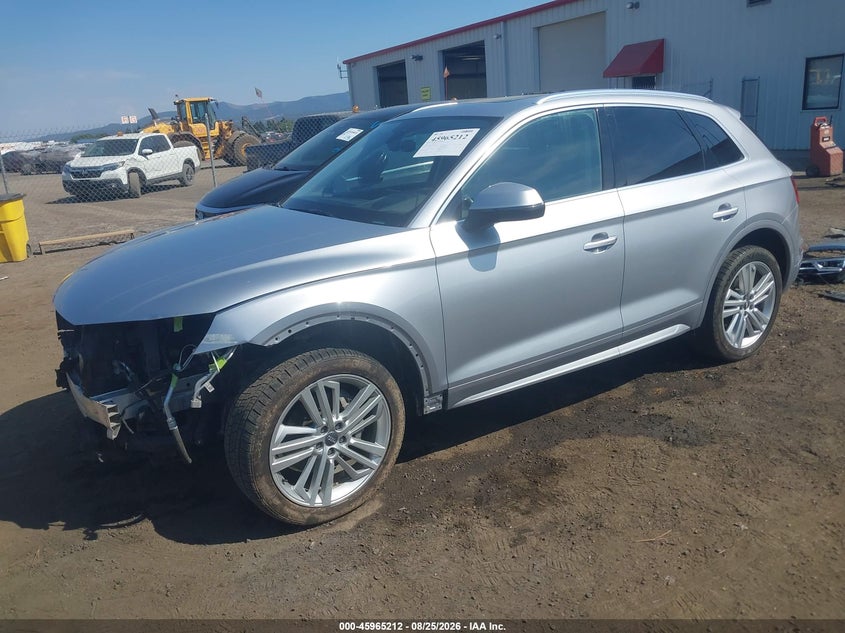 2018 Audi Q5, Front End, IAAI, VIN WA1CNAFY2J2085652 — photo 2