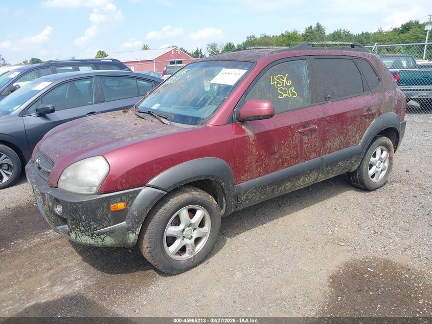 2005 Hyundai Tucson, Звичайний знос, IAAI, VIN KM8JN72D95U126240 — фото 2
