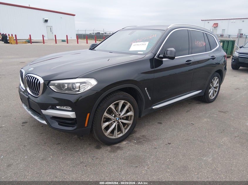 2018 BMW X3, Удар сзади, IAAI, VIN 5UXTR9C58JLD70225 — фото 2