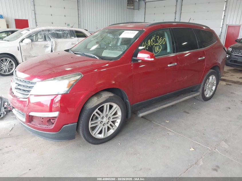 2014 Chevrolet Traverse, Front End, IAAI, VIN 1GNKVGKD3EJ331490 — photo 2
