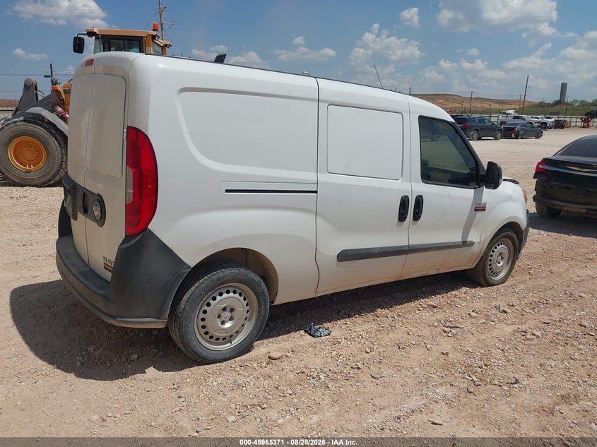 Vin: zfbhrfabxk6n75804, lot: 46464589, ram promaster city tradesman 20194