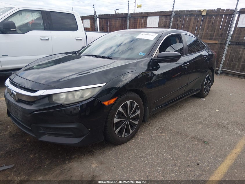 2016 Honda Civic, Front End, IAAI, VIN 19XFC2F51GE016905 — photo 2