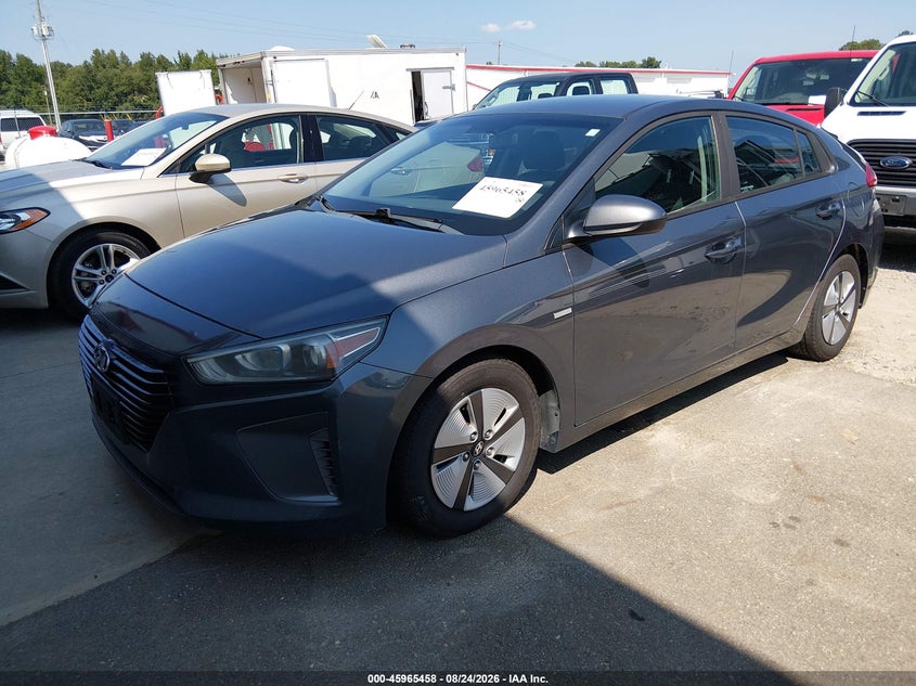 Vin: kmhc65lc4ju099653, lot: 46464677, hyundai ioniq hybrid blue 20182