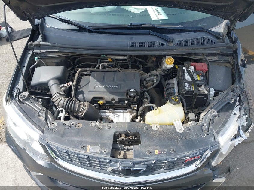 CHEVROLET SONIC 2018 VIN 1G1JD6SB4J4131171