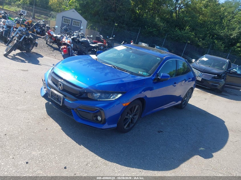 2020 Honda Civic, Right Front, IAAI, VIN SHHFK7H66LU406519 — photo 2