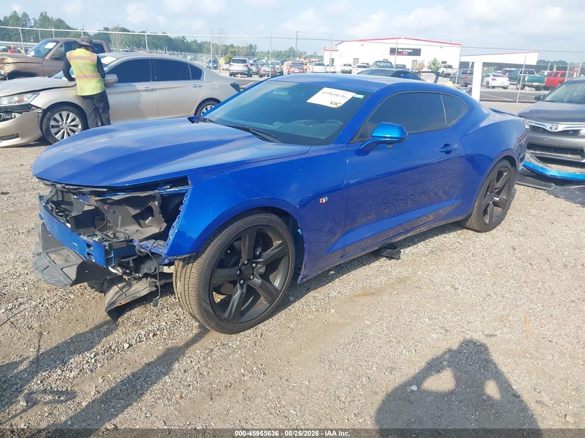 2018 Chevrolet Camaro, Front End, IAAI, VIN 1G1FB1RS3J0107536 — photo 2