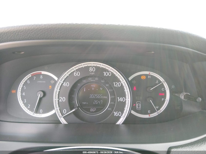 2013 HONDA ACCORD auction photo 7