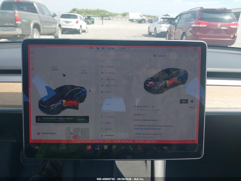 TESLA MODEL 3 2021 VIN 5YJ3E1EA4MF085079