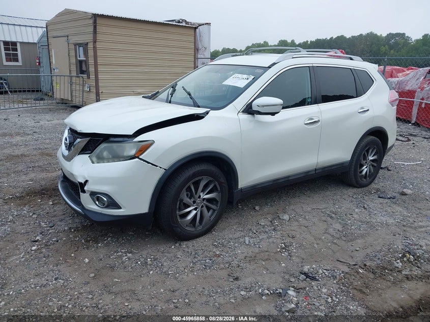 2015 Nissan Rogue, Front End, IAAI, VIN 5N1AT2MT9FC772186 — photo 2