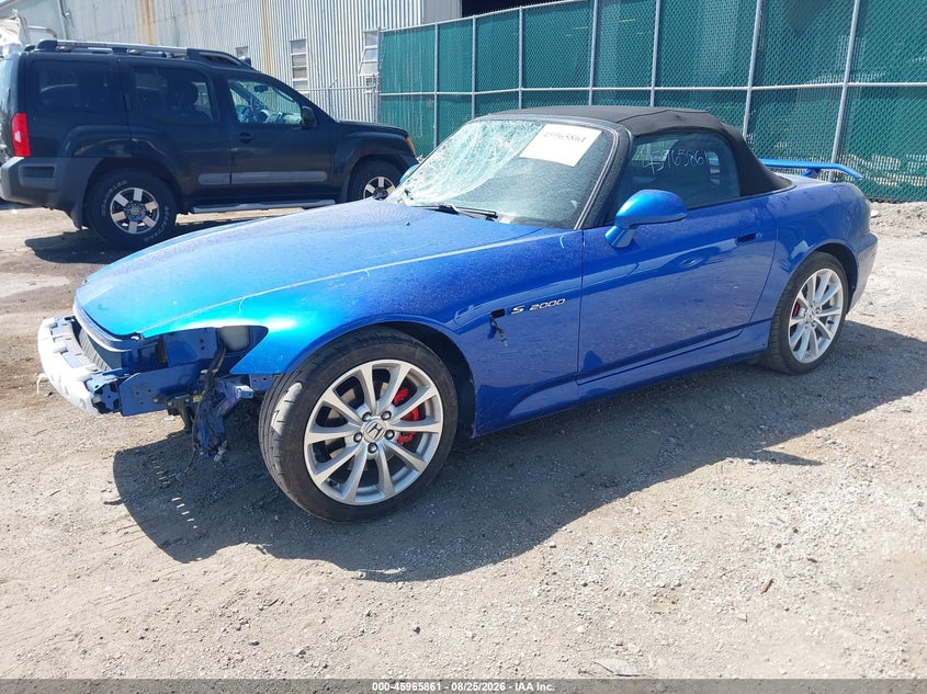 2006 Honda S2000, Front End, IAAI, VIN JHMAP21436S001958 — photo 2
