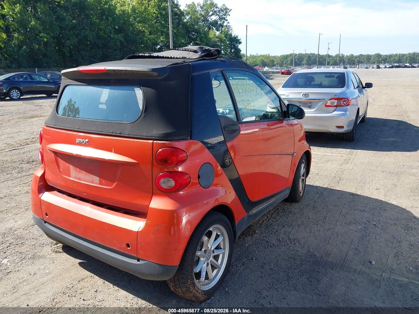 SMART FORTWO 2008 VIN WMEEK31X78K100319