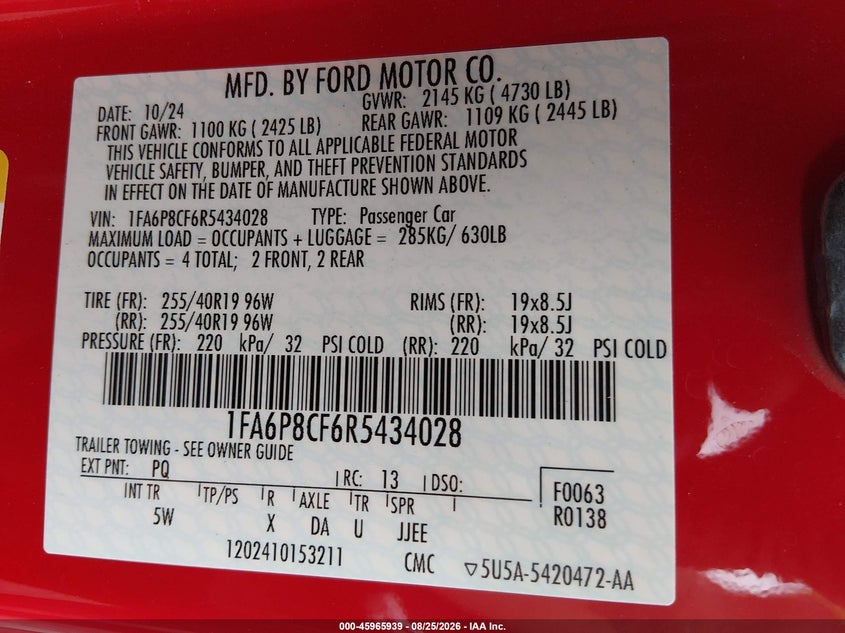FORD MUSTANG - zdjęcie 9