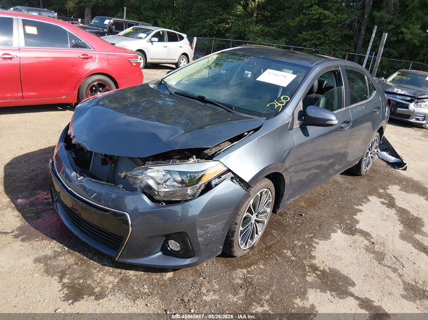 2016 Toyota Corolla, Перёд и зад, IAAI, VIN 2T1BURHE3GC737579 — фото 2