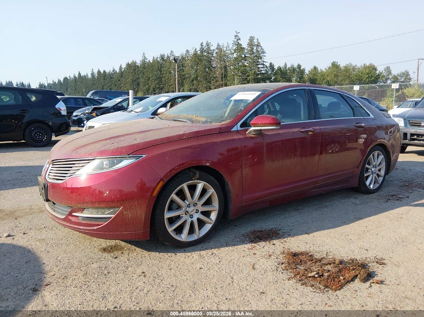 2016 Lincoln MKZ, Правый бок, IAAI, VIN 3LN6L2LU5GR631666 — фото 2