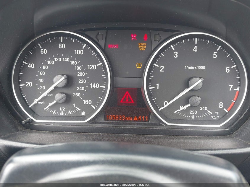 2013 BMW 1 SERIES CABRIO 3L I6 FI DOHC 24V NF4