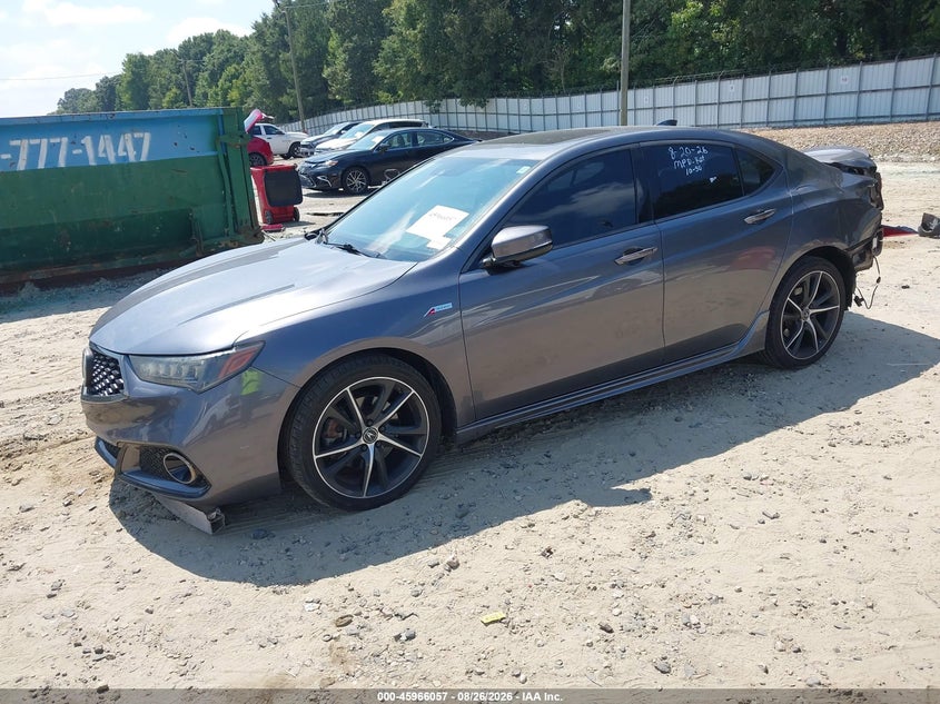 2018 Acura TLX, Rear, IAAI, VIN 19UUB2F68JA013255 — photo 2