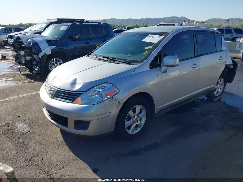 2009 Nissan Versa, Left Rear, IAAI, VIN 3N1BC13E79L350516 — photo 2