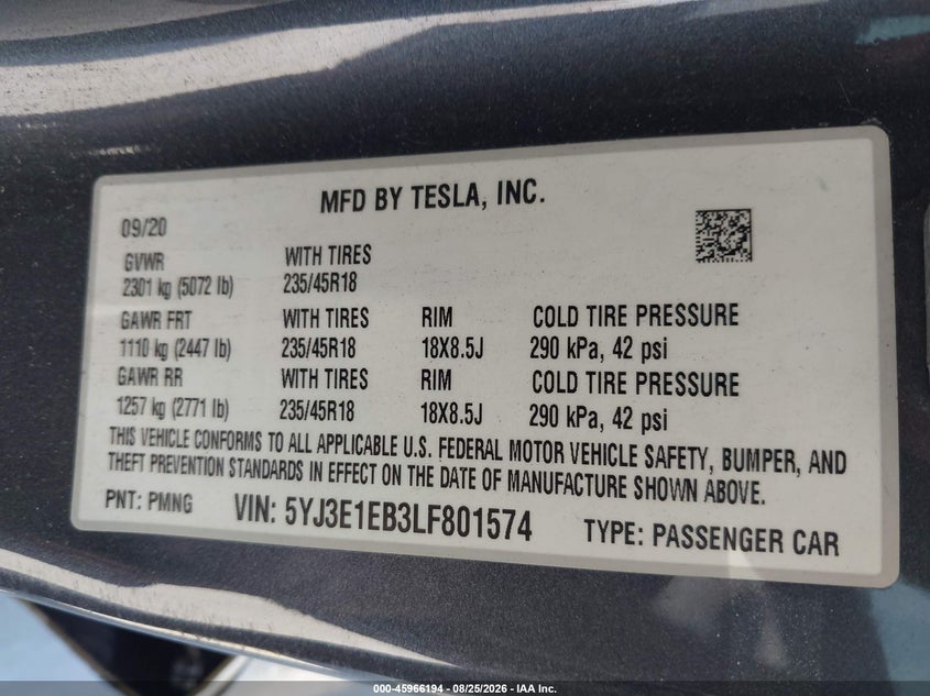 TESLA MODEL 3 - zdjęcie 9