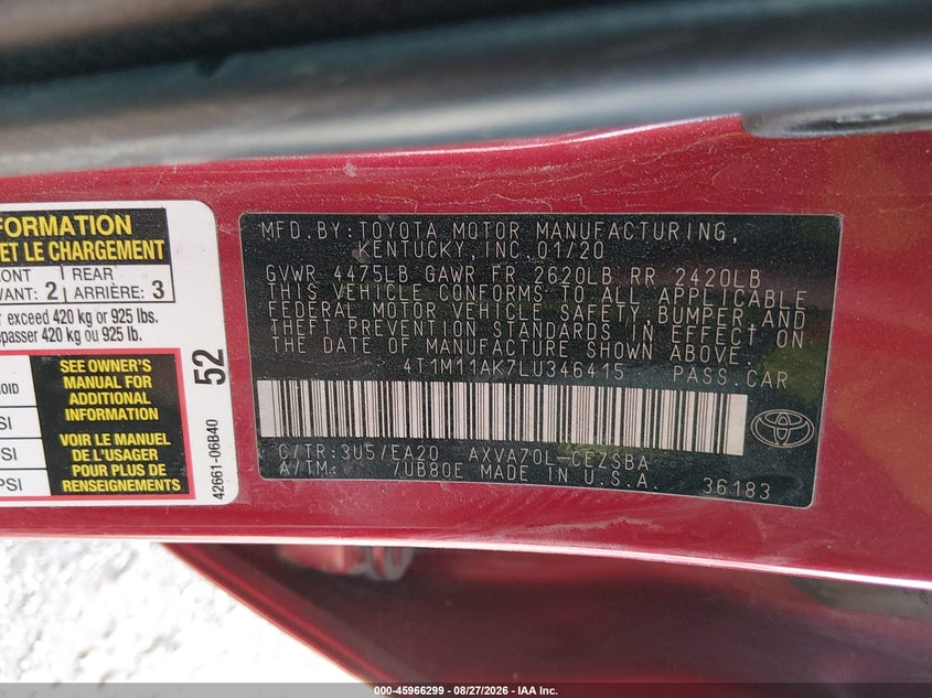 TOYOTA CAMRY - zdjęcie 9