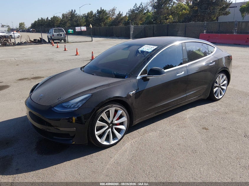 Vin: 5yj3e1eb6jf082673, lot: 46465588, tesla model 3 long range/performance 20182