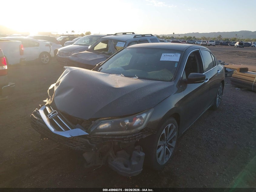 Vin: 1hgcr2f54ea199901, lot: 46465594, honda accord sport 20142